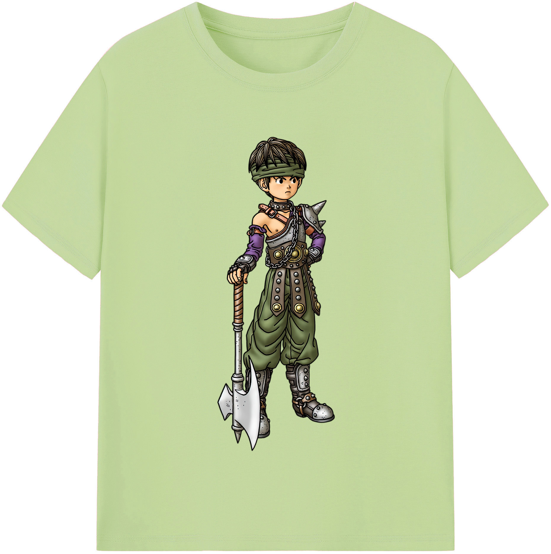 （画像用） ドラゴンクエスト Doragon Kuesuto Dragon Quest 綿100％半袖Tシャツ（フロントプリント）